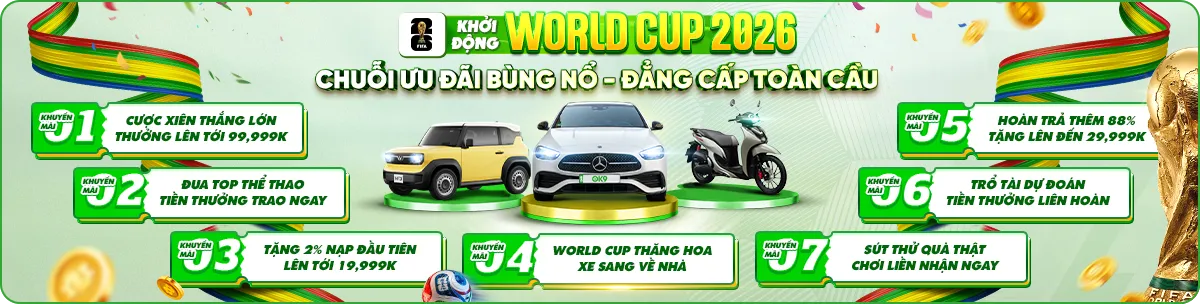 Khuyến mãi ok9 mừng Fifa World Cup 2026